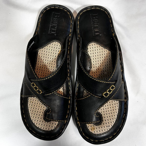Born Leather Sandals Womens US7 European 38 100% Genuine Leather Upper - Picture 3 of 10